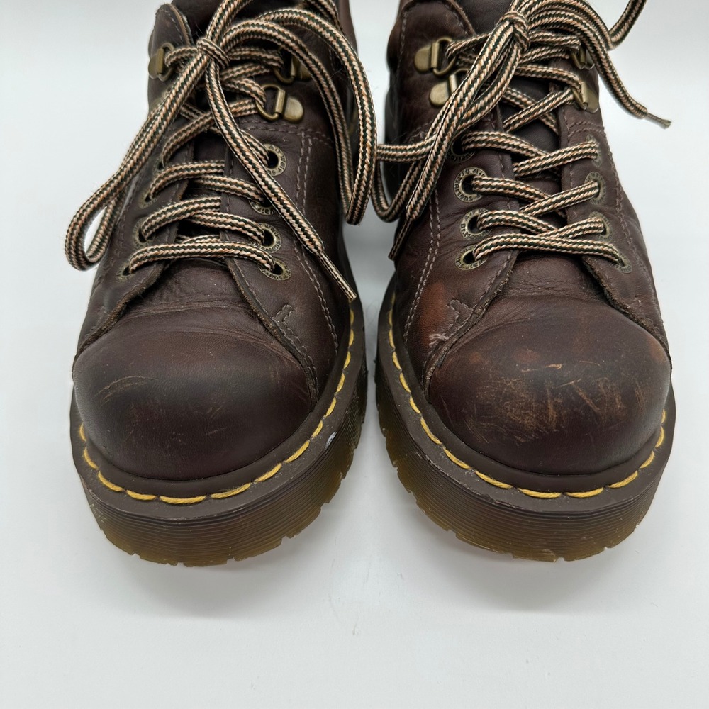 Vintage Dr. Martens Doc 10940 Size M8 / W9 in Grizzly Chunky Brown Leather Y2K - Picture 7 of 11